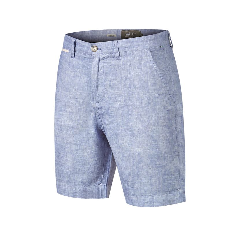 ROCKFORD - Short Lino Orgánico Azul Linen Hombre ROCKFORD