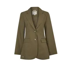 ROCKFORD - Chaqueta Lino Orgánico Verde Rua Mujer