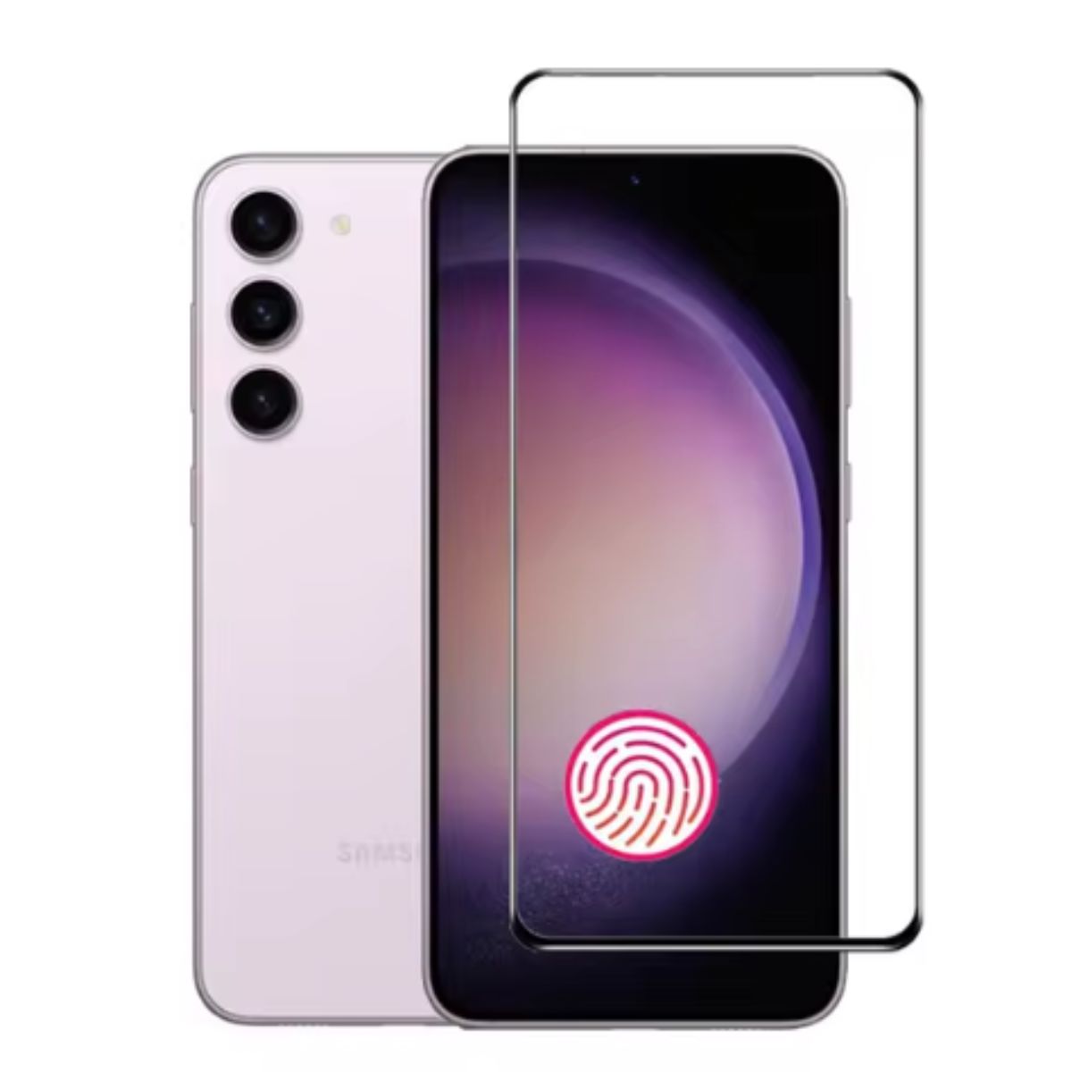 GENERICO - Mica Completa Vidrio Templado Curvo Para Samsung S21 Normal