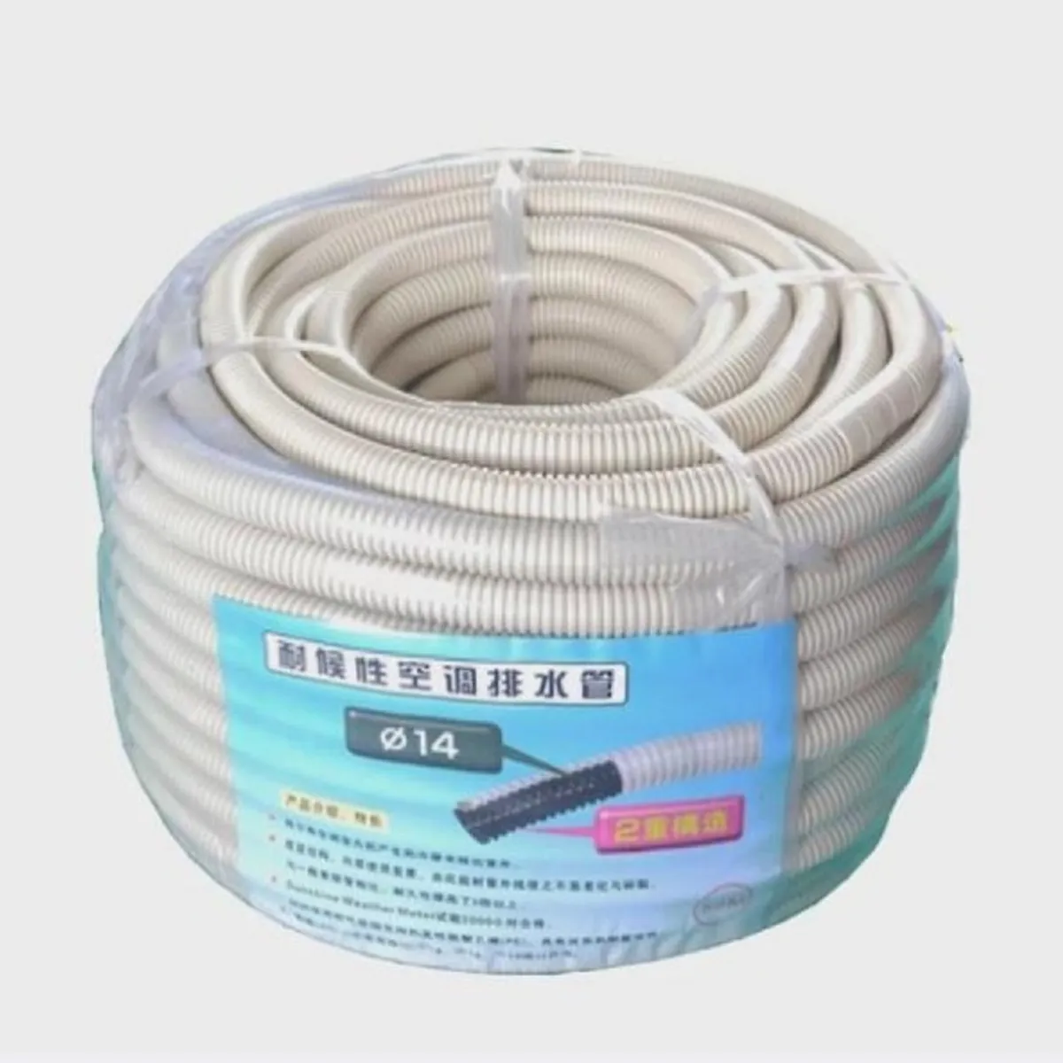 GENERICO - Rollo de MANGUERA DESAGUE corrugada para aires acondicionado de muro