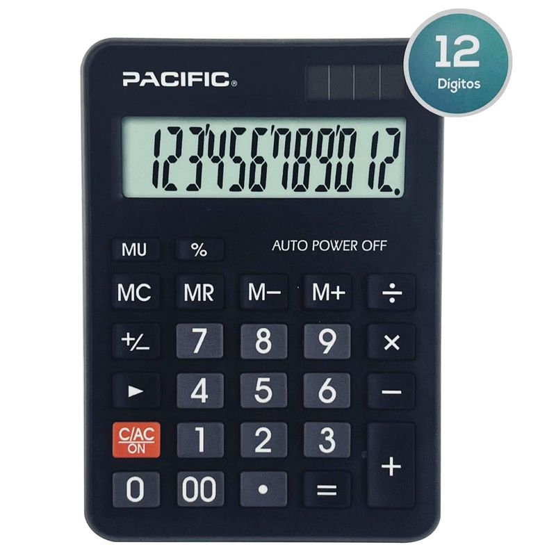JOICO - Calculadora Electrónica 12 Digit Pantalla LCD PAC01155 Negro