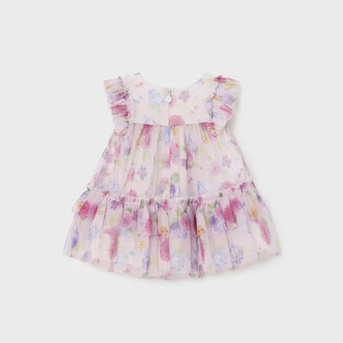 MAYORAL - Vestido flores lino europeo recién nacido