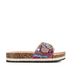 WEIDE - Sandalia Casual Vintage Mujer con Pedrería LT138