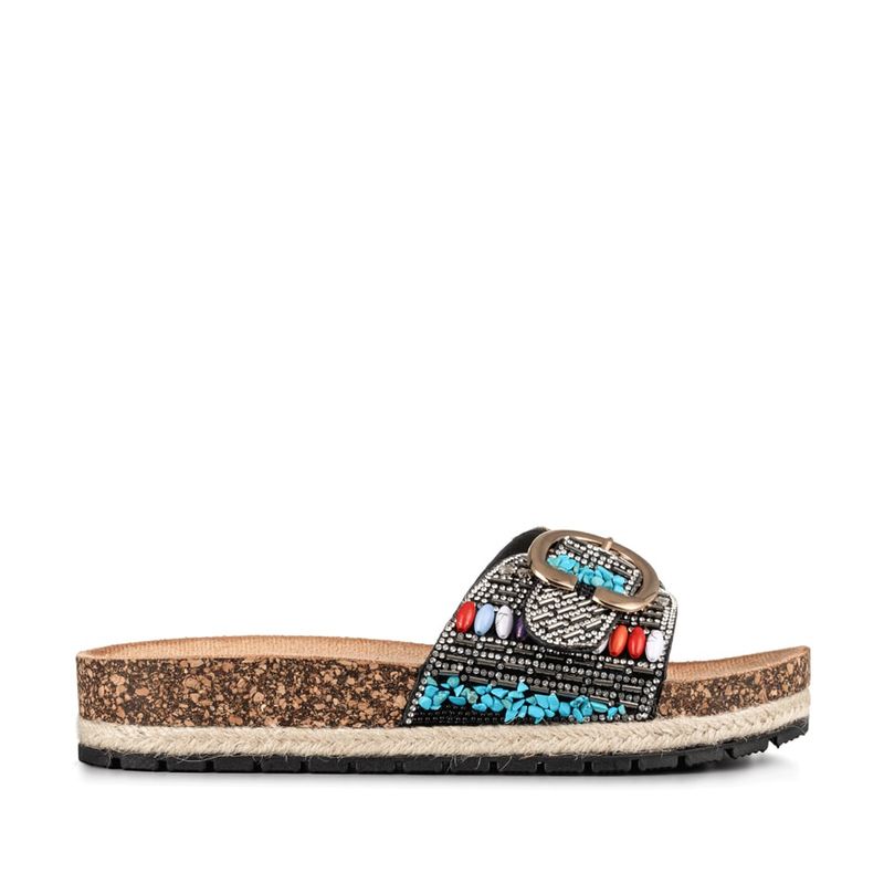 WEIDE - Sandalia Casual Vintage Mujer con Pedrería Weide LT138