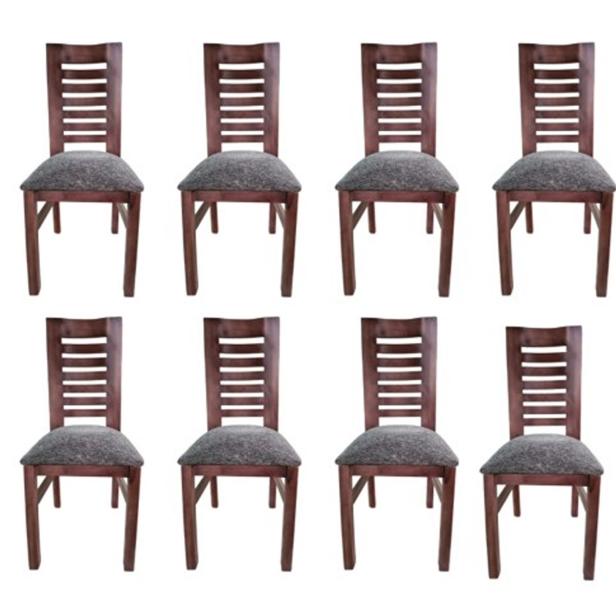 GENERICO - Pack 8 sillas Oporto Koliat nogal