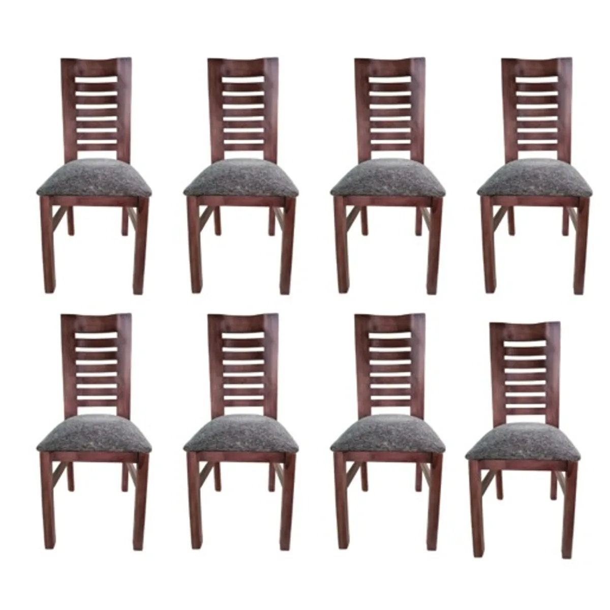 GENERICO - Pack 8 sillas Oporto Koliat nogal