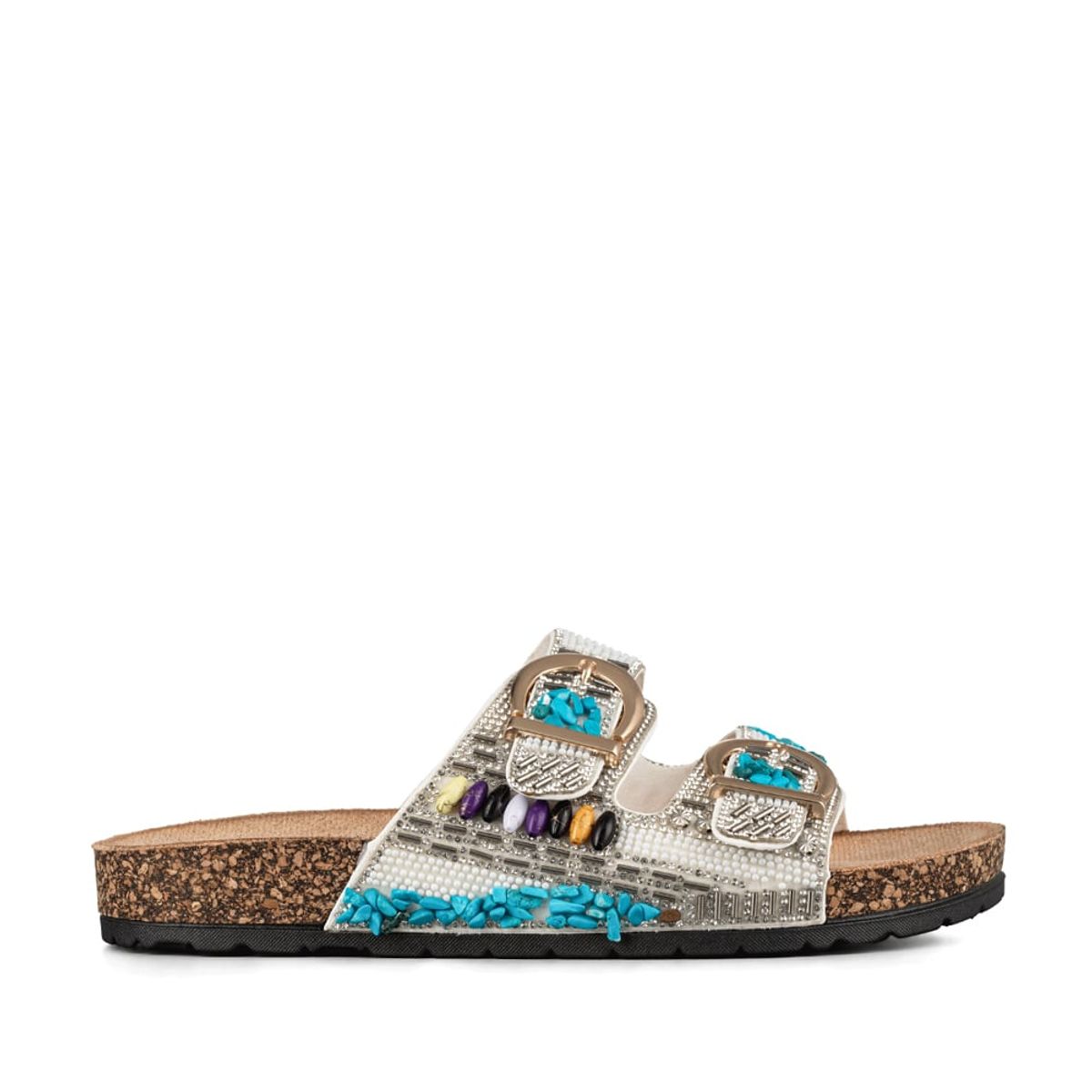 WEIDE - Sandalia  Casual Moda Clasico Mujer con Pedrería Weide LT137