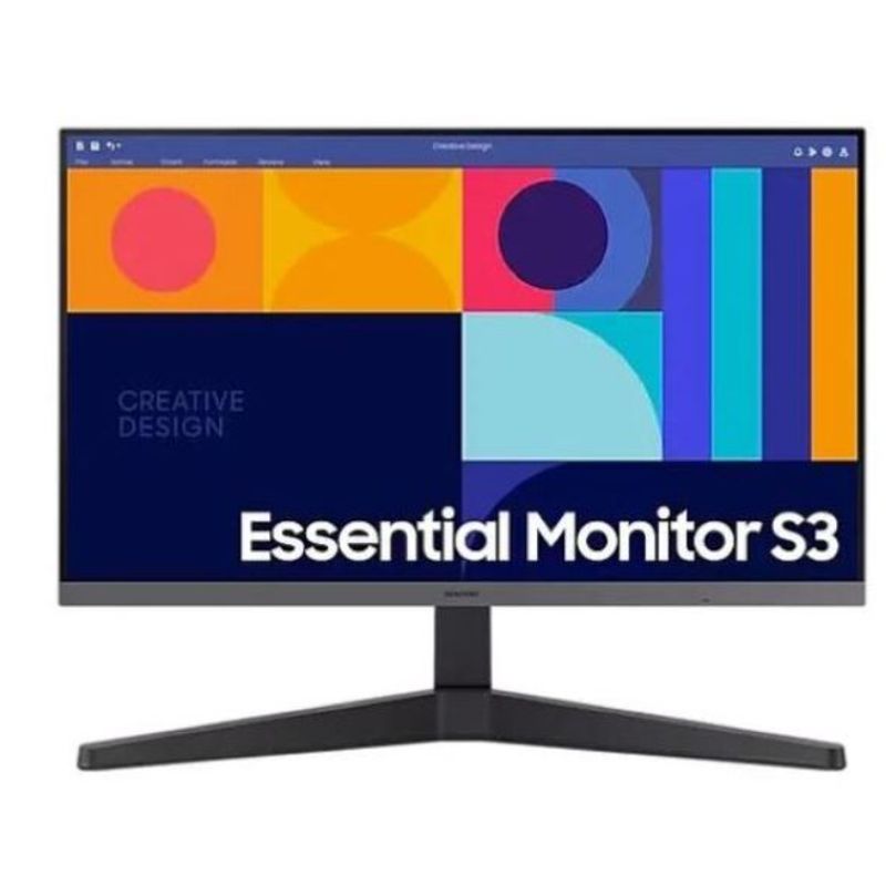 SAMSUNG - Monitor 24" - Samsung Essential S3 - Full HD (1920x1080) 4 ms 100 Hz