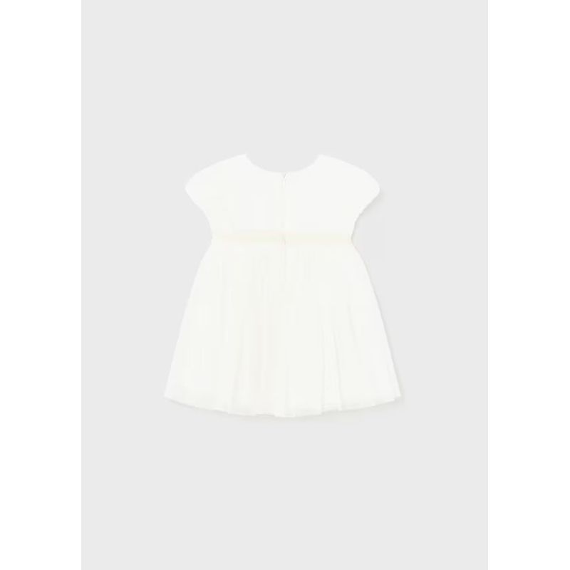 MAYORAL - Vestido combinado tul plisado bebé