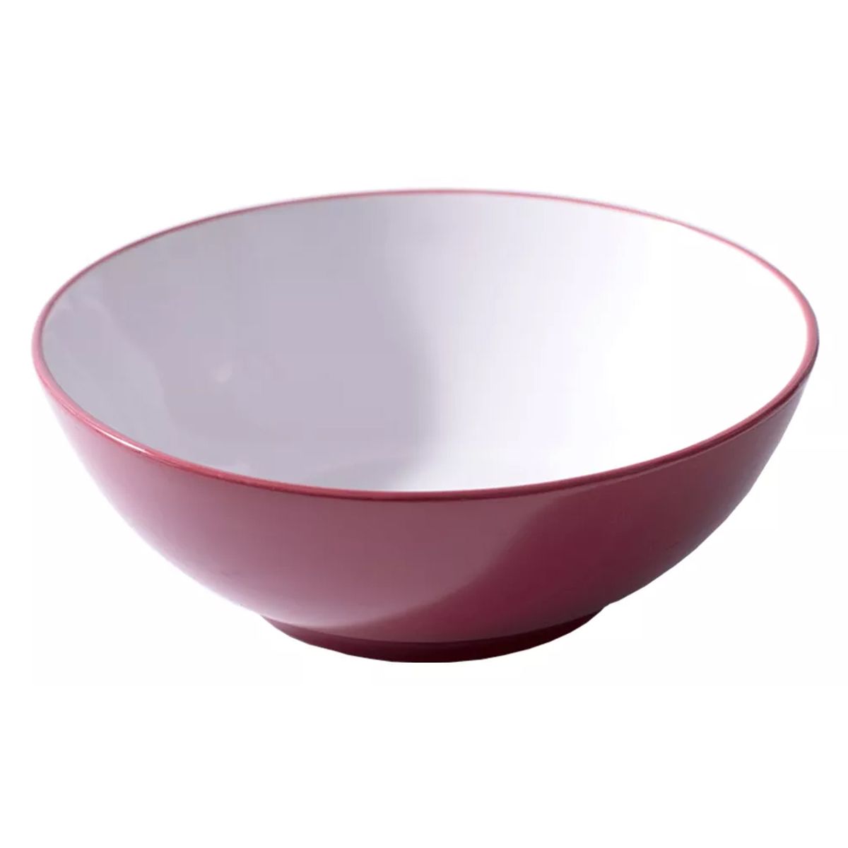 GENERICO - Tazón De Ramen Bowl Cuenco Cerámica Color Rojo 20x7cm X4