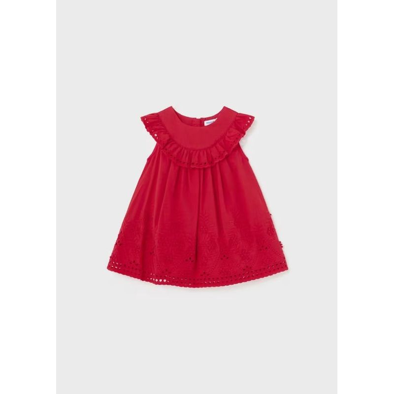 MAYORAL - Vestido bordado popelín bebé