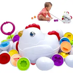 OEM - JUEGO ENCAJE EDUCATIVO GALLINA MONTESSORI
