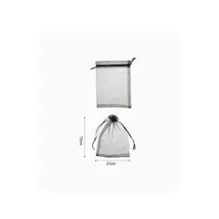 GENERICO - Bolsa de Organza Negro 15x21cm
