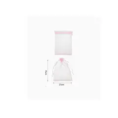GENERICO - Bolsa de Organza Rosa 15x21cm