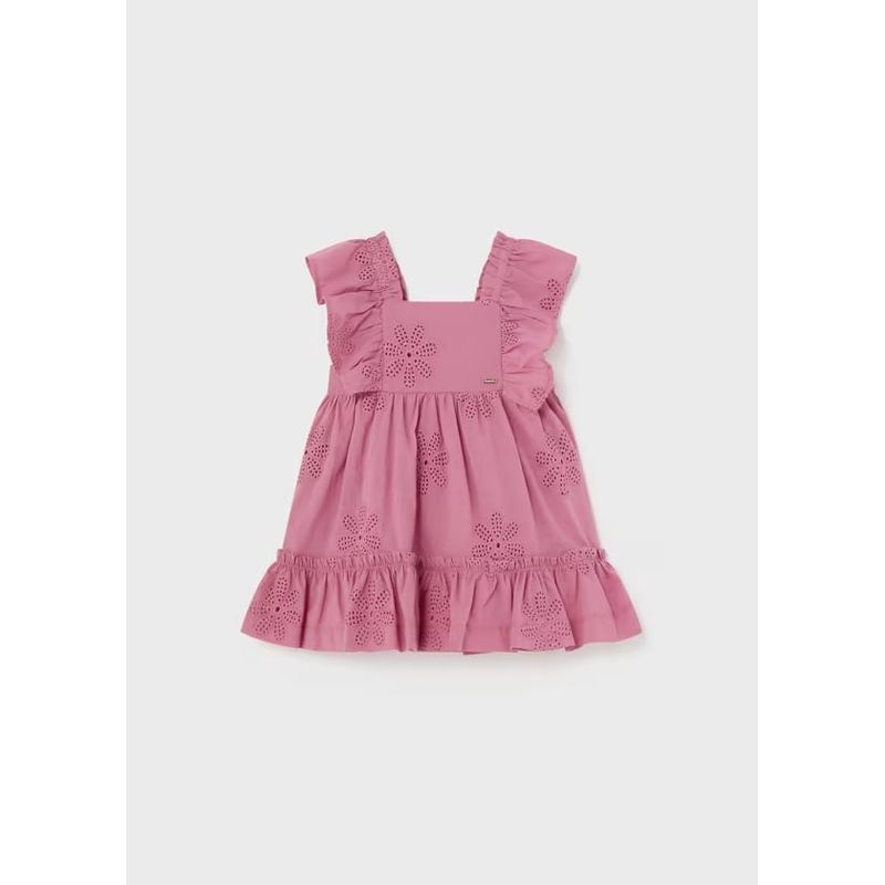 MAYORAL - Vestido bordado volantes bebé