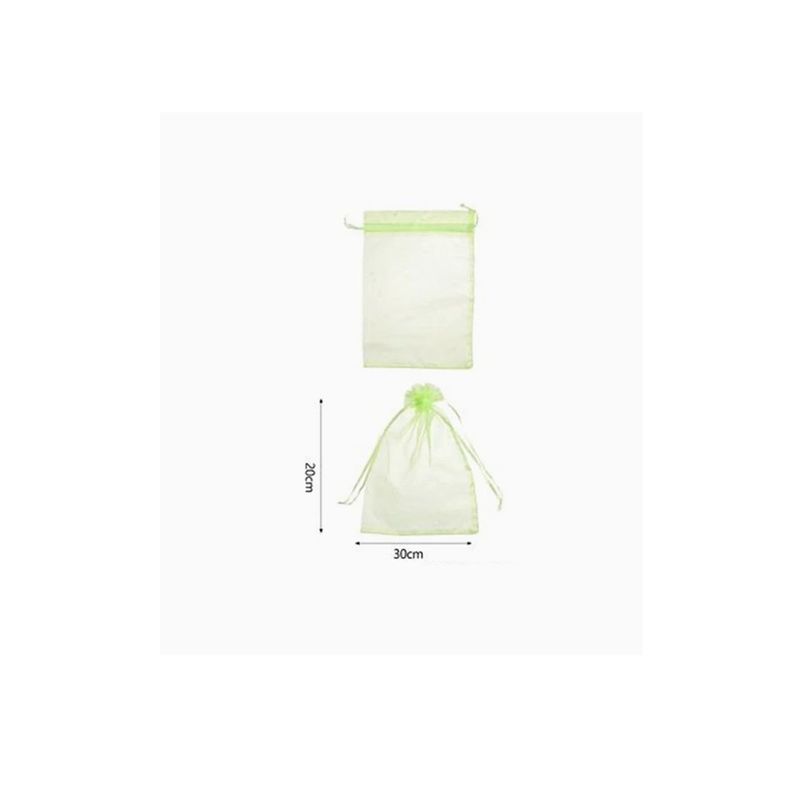 GENERICO - Bolsa de Organza Verde 20x30cm