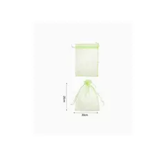 GENERICO - Bolsa de Organza Verde 20x30cm