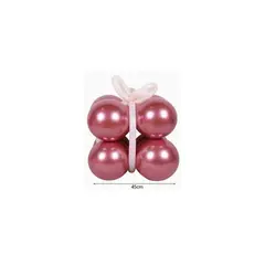 GENERICO - Set de Globos Cumpleaños Rosa