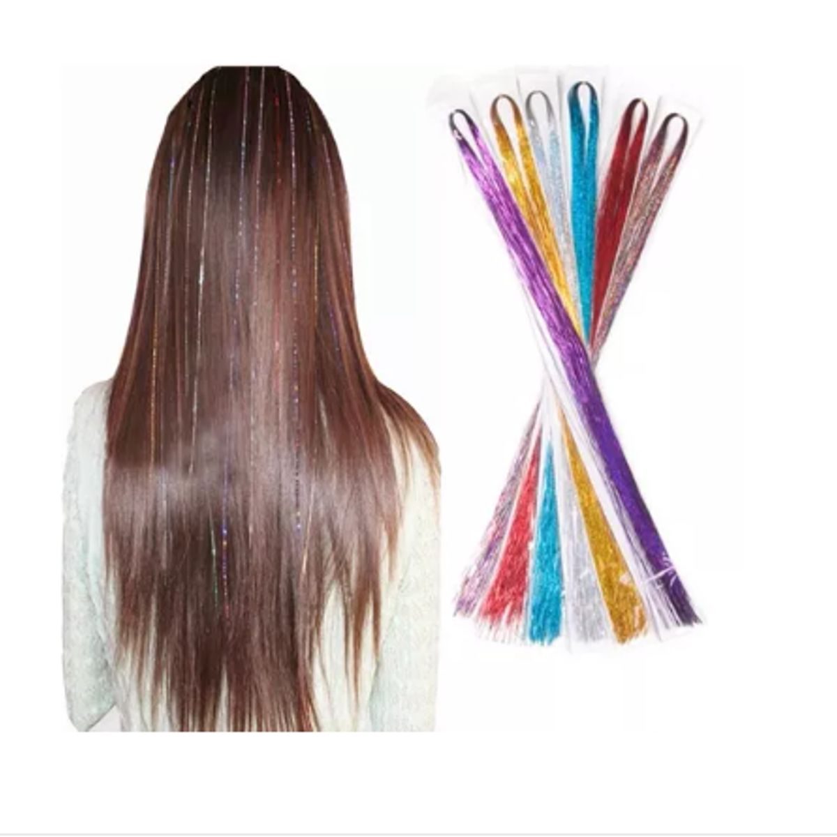 GENERICO - Set 50 Mechas De Pelo - Cabello Brillante