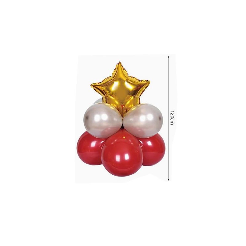 GENERICO - Set Globos Forma Estrella Dorada 120cm