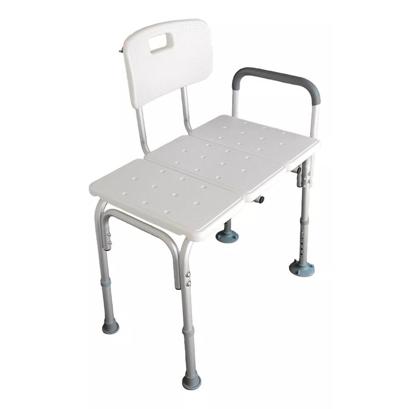 GENERICO - Silla Piso De Ducha Aluminio Para Transferencia Baño Tina