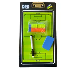 DRB - Pizarra Táctica Entrenador De Fútbol Magnética + Fichas
