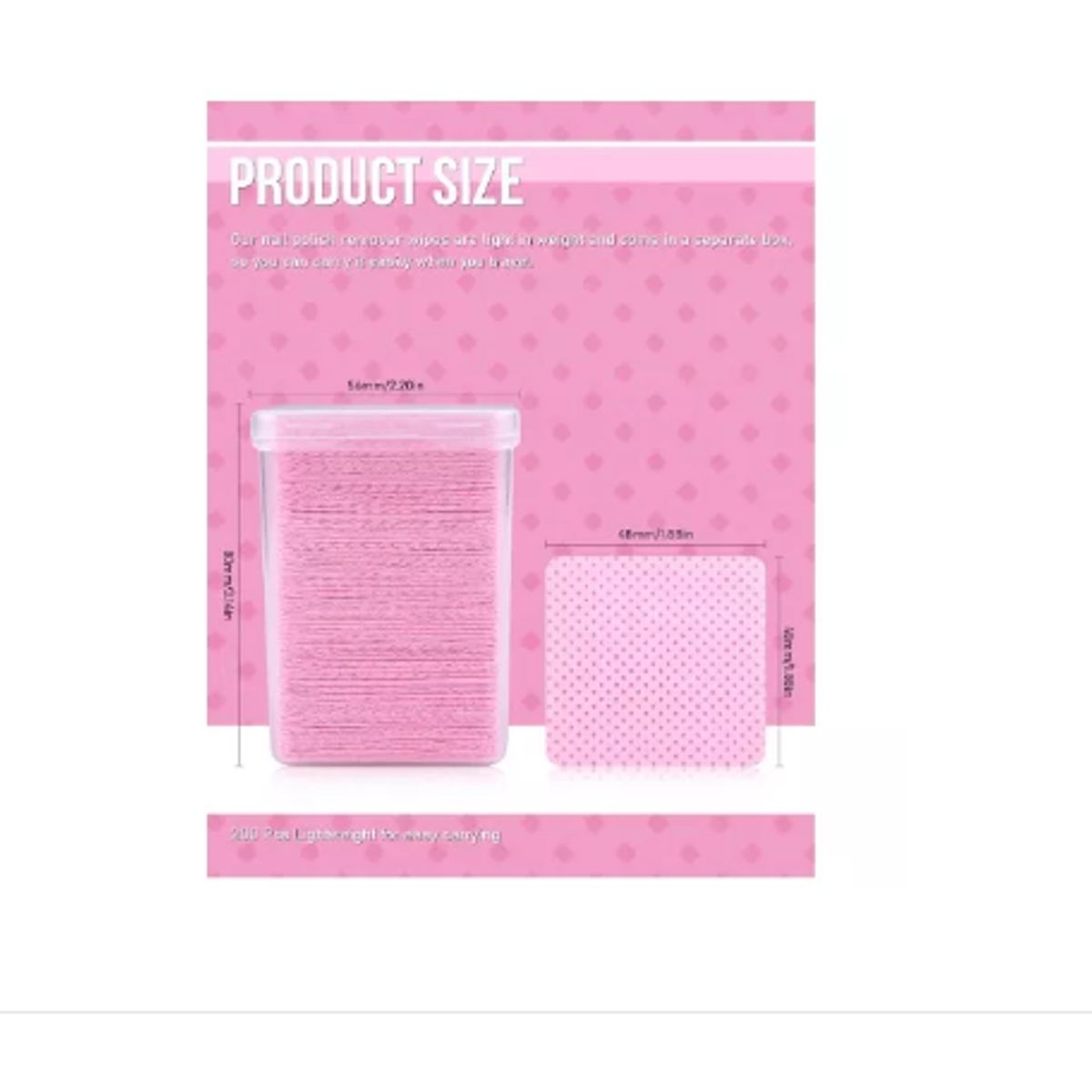 GENERICO - Papel Sin Pelusa Para Extensiones De Pestañas O Uñas 200pcs