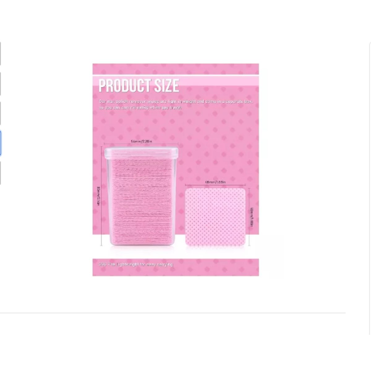 GENERICO - Papel Sin Pelusa Para Extensiones De Pestañas O Uñas 200pcs