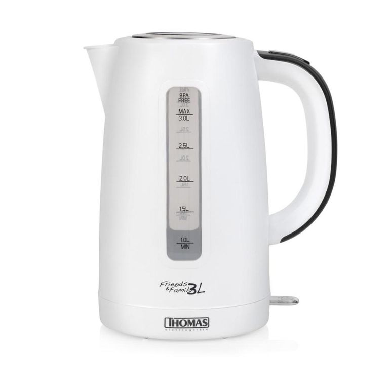 THOMAS Hervidor Electrico 3000ml 2200W Blanco TH-4351