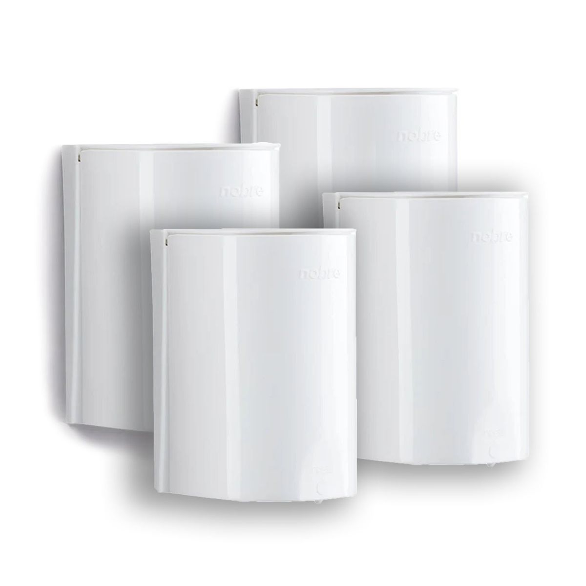 GENERICO - Pack 4 Dispensadores De Jabón Líquido/alcohol Gel Blanco