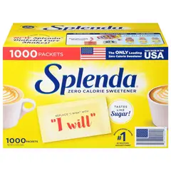 SPLENDA - Endulzante Natural Sin Calorias En Polvo 1000 Sobres