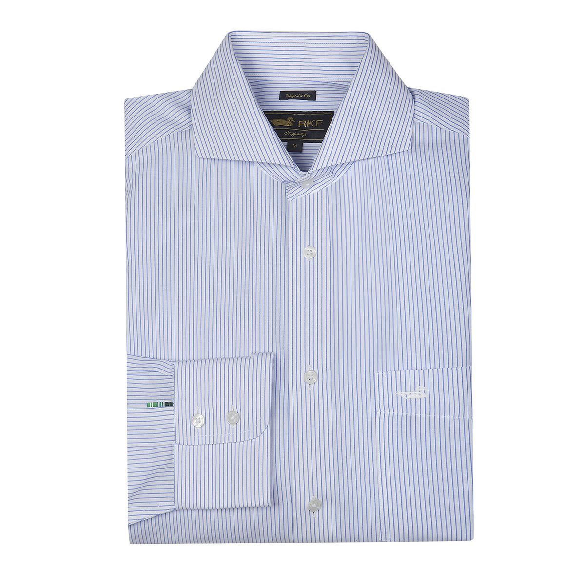 ROCKFORD - Camisa Cuello Italiano Celeste WF Hombre ROCKFORD