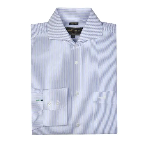 ROCKFORD - Camisa Cuello Italiano Celeste WF Hombre