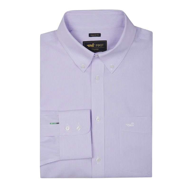 ROCKFORD - Camisa Libre de Arrugas Lila WF Hombre ROCKFORD