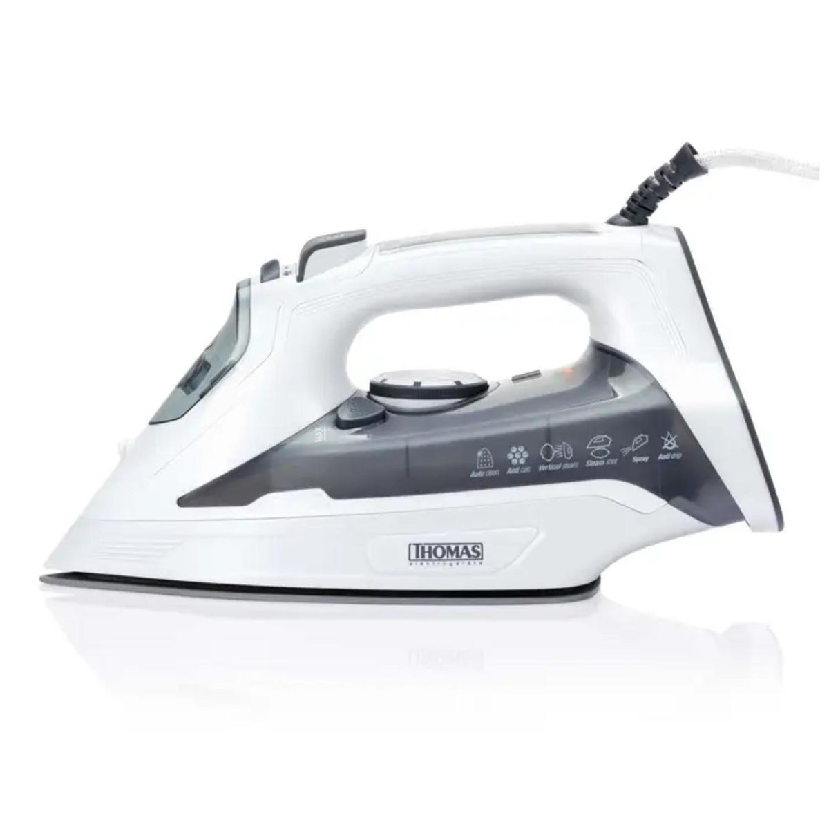 THOMAS - Plancha A Vapor Vertical 2200W 360ml Blanco TH-7060 Thomas