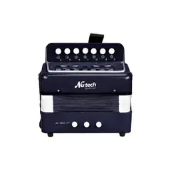 NUTECH - Acordeon De Niño 7 Notas Color-Negro