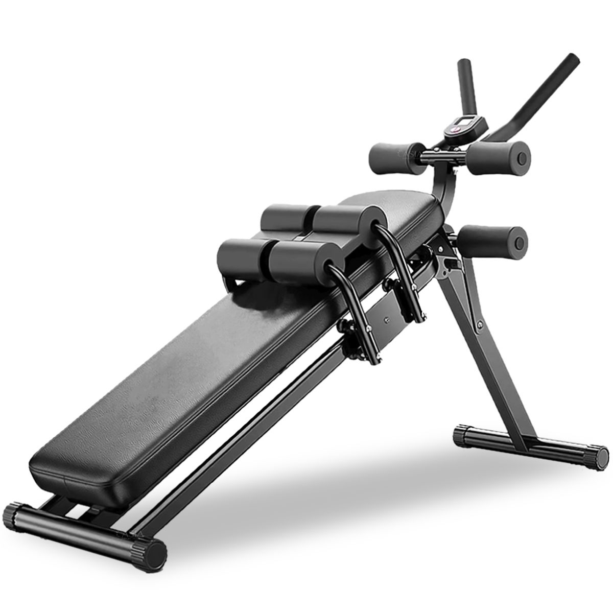 PWRFITNESS - Banca Abdominal Plegable 2 en 1