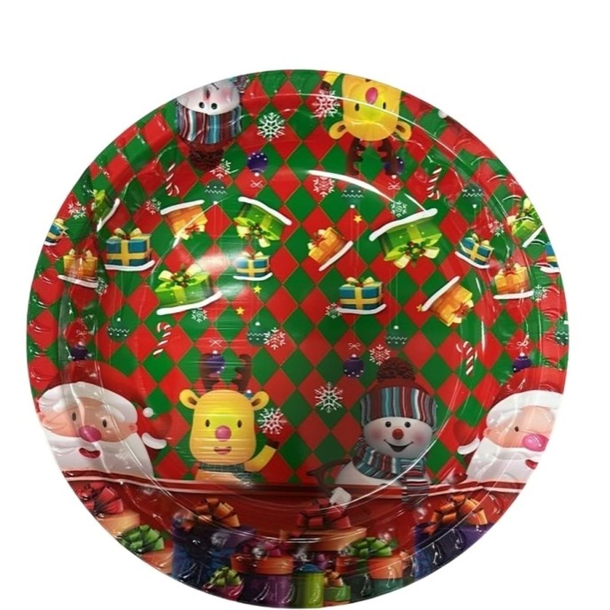 OEM - SET X 3 BANDEJA REDONDA NAVIDAD 40X5CM (DISEÑOS VARIOS)