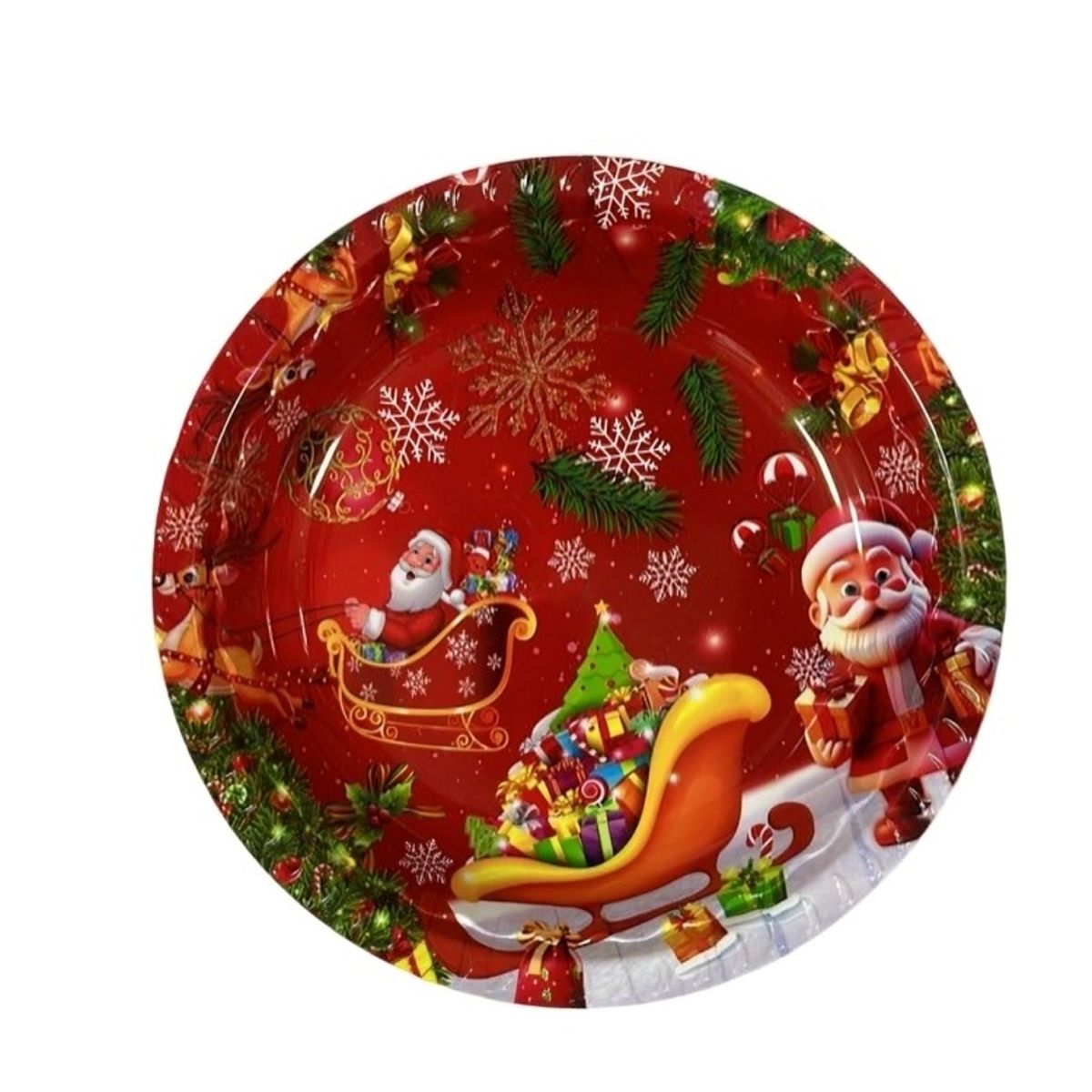 OEM - SET X 3 BANDEJA REDONDA NAVIDAD 32cmx4cm