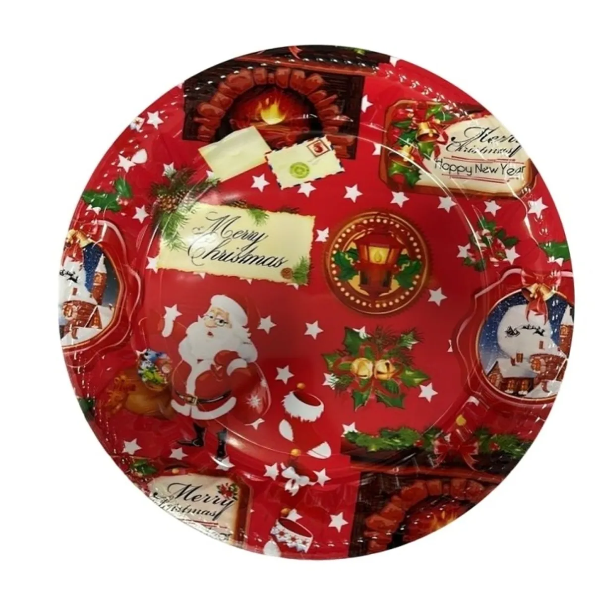 OEM - SET X 3 BANDEJA REDONDA NAVIDAD 36cmx4cm (DISEÑOS VARIOS)