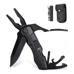 MUNDO MAGIA - Kit Tactico Para Acampar Alilicate 16en1 Blck