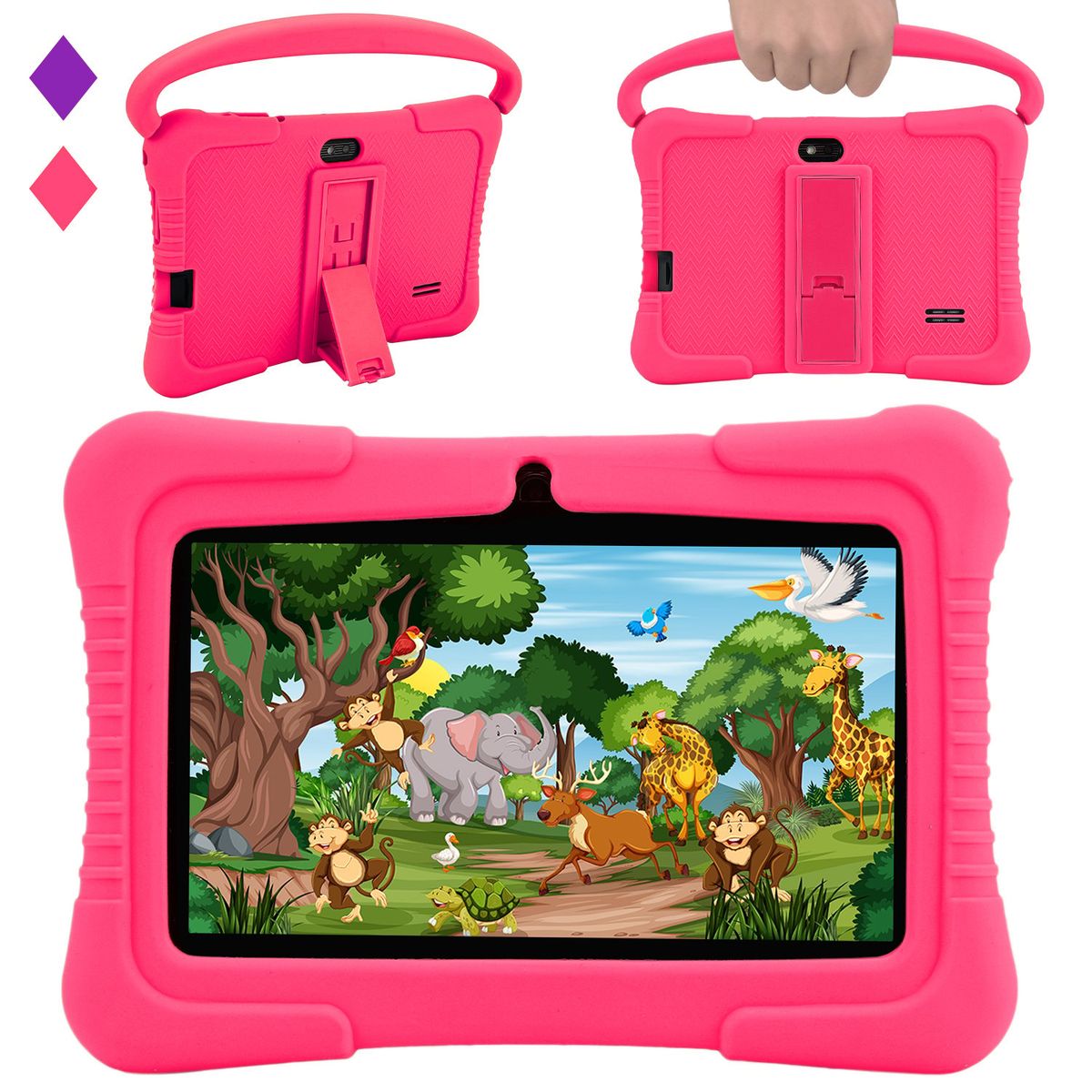 VEIDOO - Tablet Niños Veidoo con Control Parental 32GB 7 - Rosa