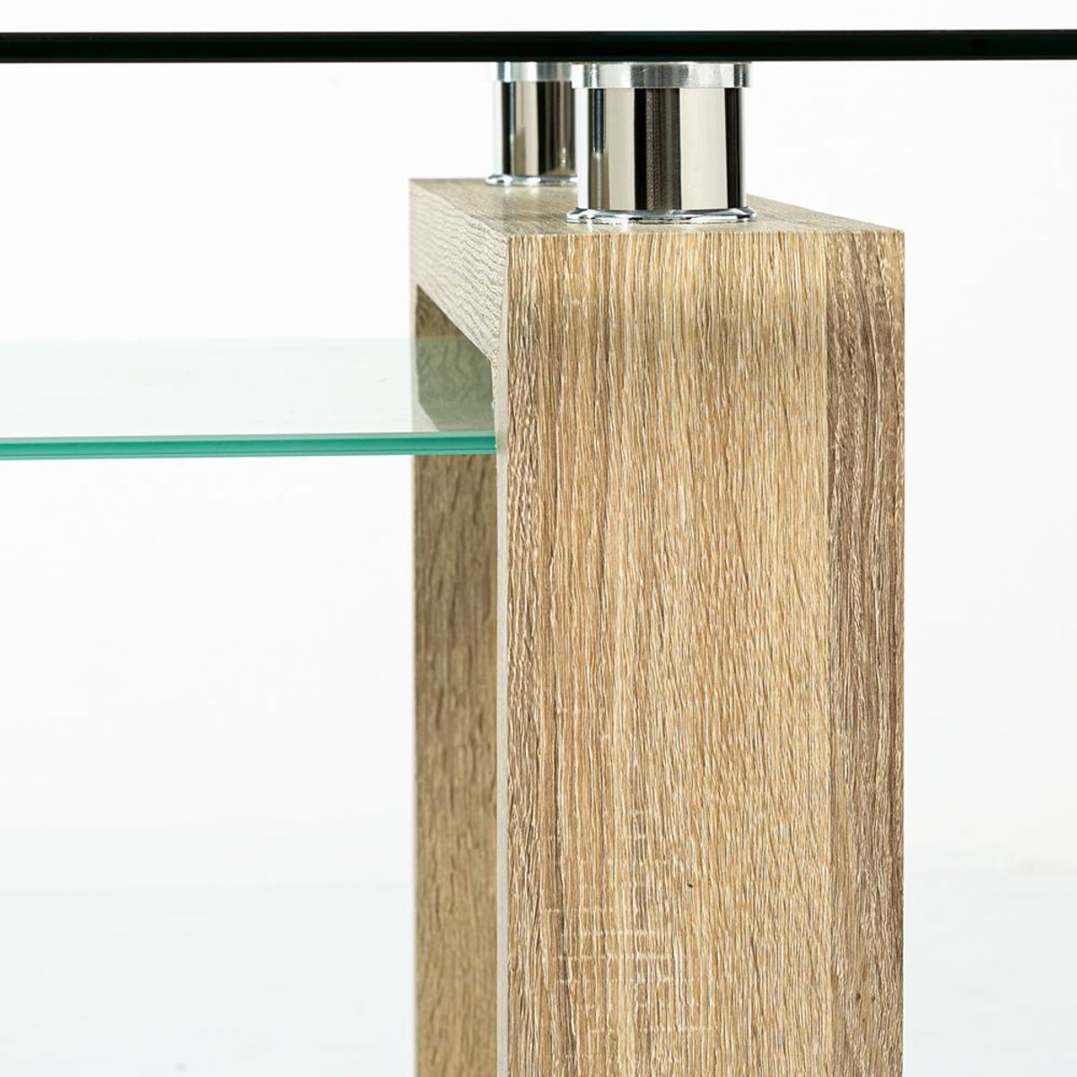 SPAZZIO - Mesa comedor Prisma cuadrada natural + 4 sillas Retro albayalde