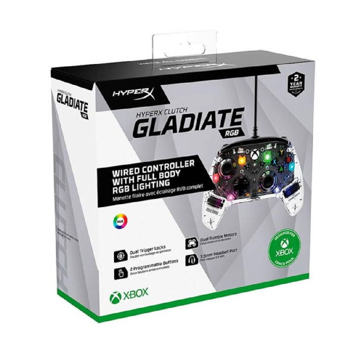 HYPERX - Mando de Juego Para Xbox y PC HyperX Clutch Gladiate RGB