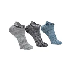 SPALDING - TRIPACK CALCETINES CORTOS 40-45 NE-GR-AZ