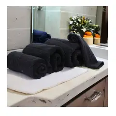 GENERICO - Toalla Extra Grande 100140cm 100% Algodon Color Negro Liso