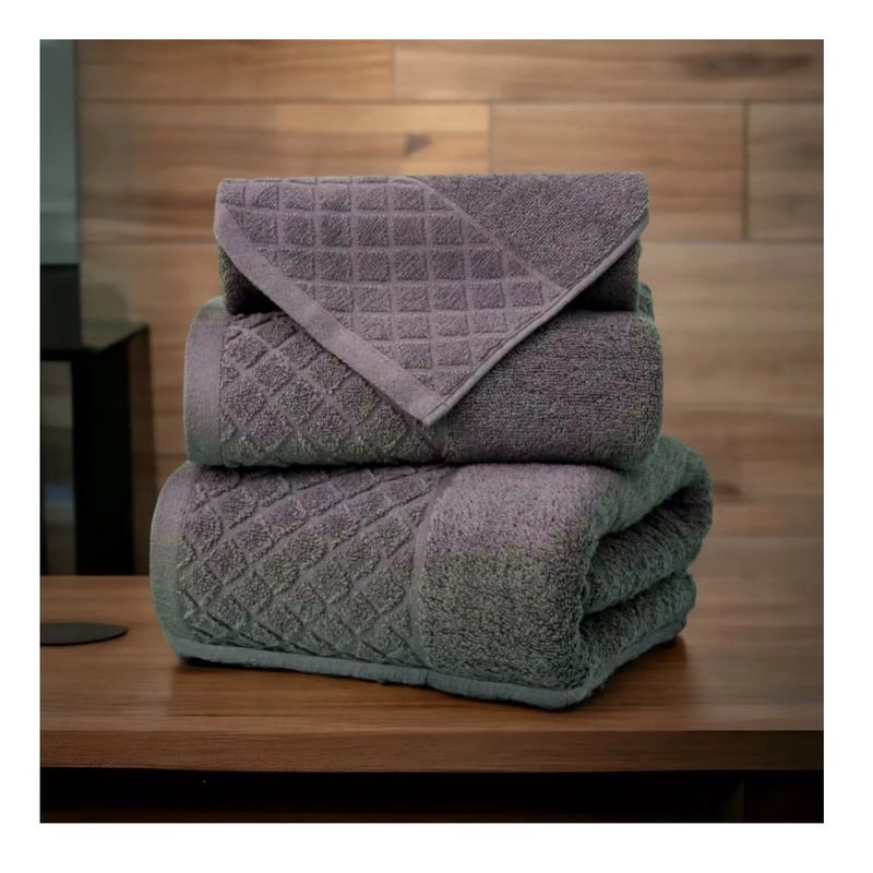 GENERICO - Toalla Extra Grande 100140cm 100% Algodon Color Marrón Liso