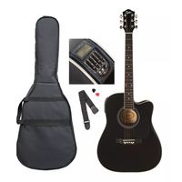 Guitarra Electroacustica Cutaway Epic Ea41 Abeto 21 Trastes Black