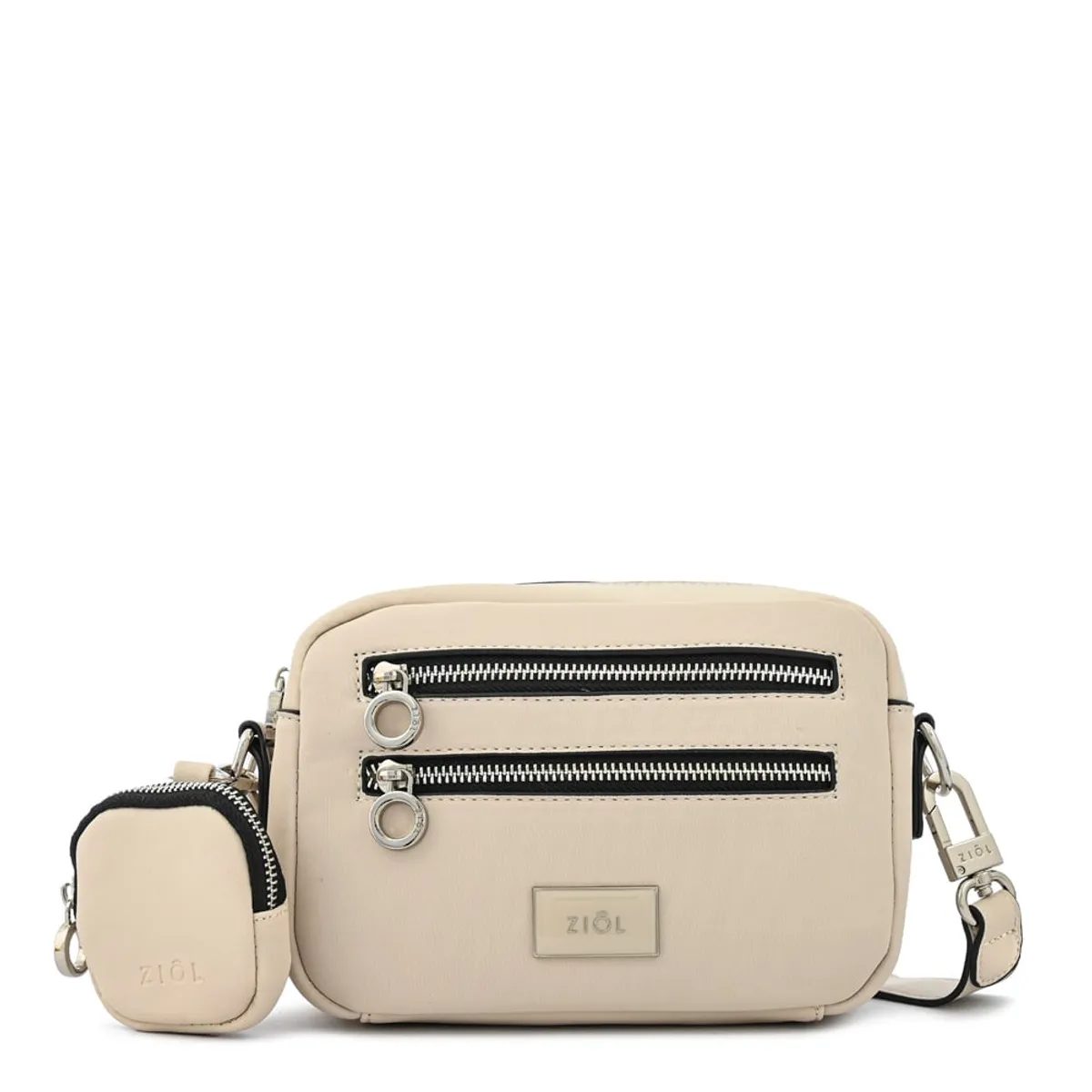 ZIOL - Cartera bandolera pequeña luzmaria beige