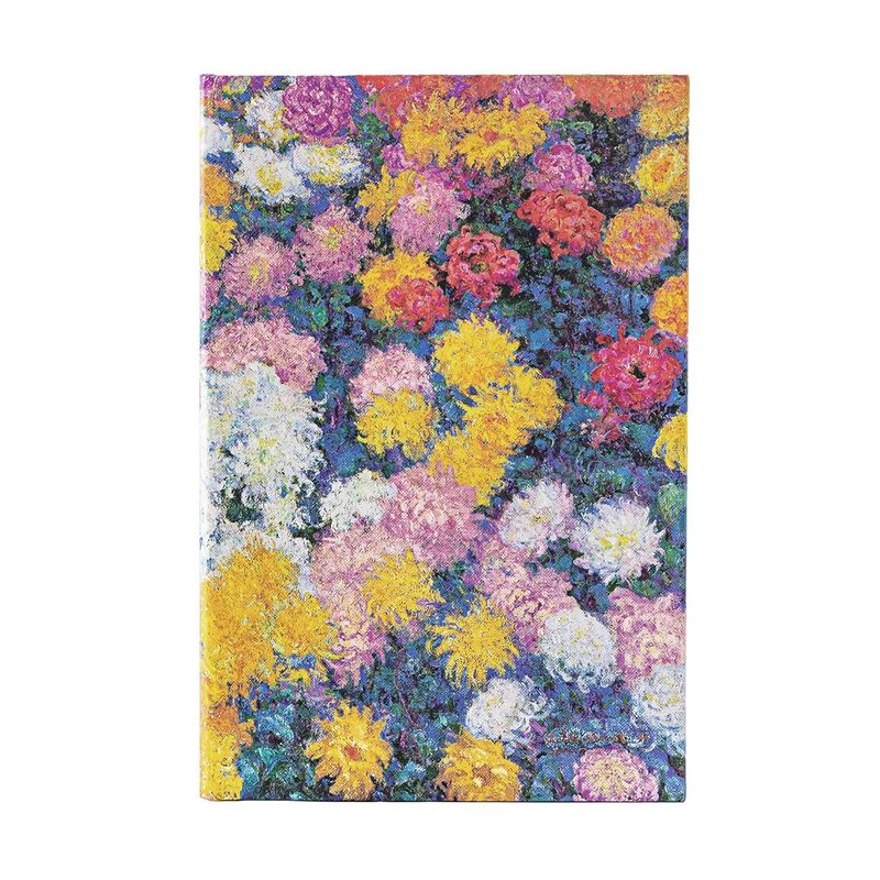 PAPER BLANKS - Libreta Monet Crisantemos Midi Lineas Tapa Dura